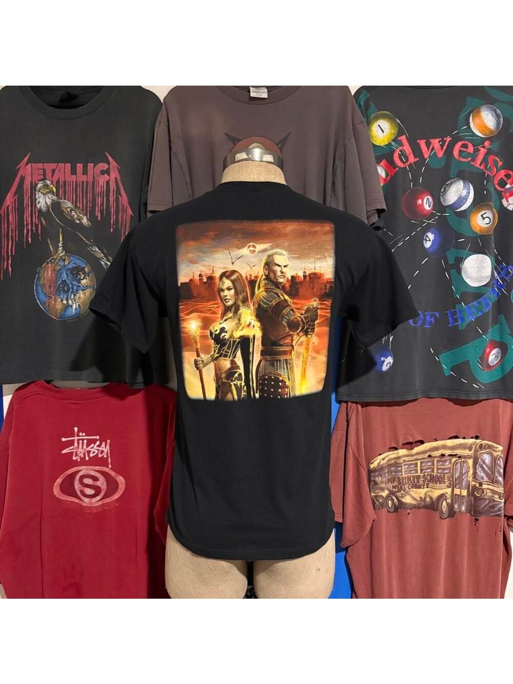 Vintage 2000s Everquest 2 Video Game Promo T-shirt